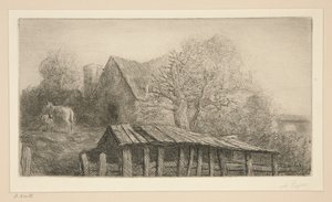 Egy régi fogadó alkotó: Alphonse Legros