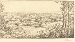 Völgy Burgundiában alkotó: Alphonse Legros