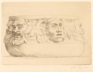 Váza groteszkekkel alkotó: Alphonse Legros