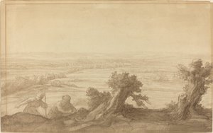 Kilátás sík vidékre, 1906. alkotó: Alphonse Legros