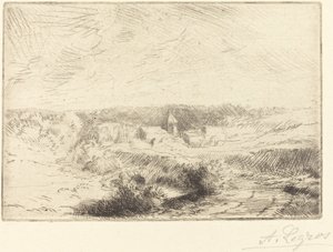 Wimille falu Boulogne közelében (Village de Wimille, pres Boulogne) alkotó: Alphonse Legros
