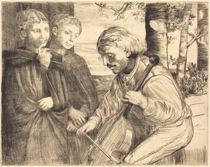 Gambajátékos (Le joueur de viole) alkotó: Alphonse Legros