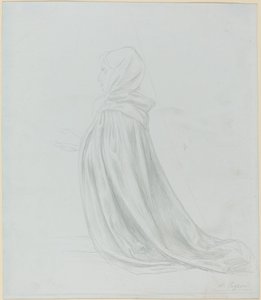 Nő köpenyben alkotó: Alphonse Legros
