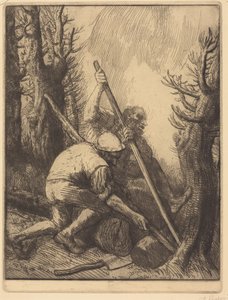 Favágók, 3. tábla (A favágók) alkotó: Alphonse Legros