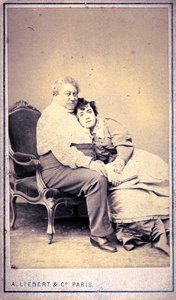Alexandre Dumas és Miss Menken – Alphonse Liebert & C (fotó)