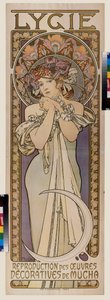 A Lygie tánccsoport reklámplakátja. Alfons Maria Mucha plakátja (Alphonse Marie Mucha