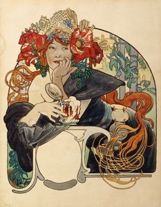 Meuse sör, alkotó: Alphonse Mucha