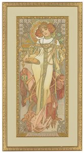 Négy évszak: 1900. ősz alkotó: Alphonse Mucha