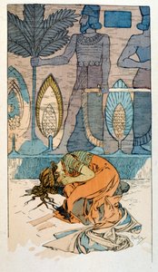 Illusztráció: Alphonse Mucha a "Rama" című költeményből, Paul Verola három felvonásban. kb.1898. Mucha (1860 – 1939). cseh szecessziós festő volt alkotó: Alphonse Mucha