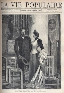 Egy templomban egy gyönyörű és elegáns pár feláll a gyertyák közé, és imádkozik Istenhez. Illusztráció: Alfons Maria Mucha (Alphonse Marie Mucha alkotó: Alphonse Mucha