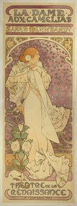 "La Dame aux Camélias", Sarah Bernhardttal alkotó: Alphonse Mucha