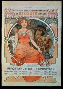 Az egyetemes és nemzetközi kiállítás plakátja ... alkotó: Alphonse Marie Mucha