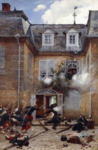 Meglepetés támadás, Metz, 1884 alkotó: Alphonse Marie de Neuville