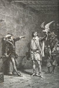 13. Lajos tizenhat éves korában, kedvencével, Luynes herceggel (metszet) alkotó: Alphonse Marie de Neuville