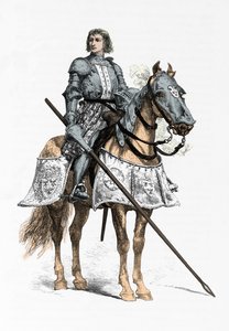 Bayard lovag portréja (metszet) alkotó: Alphonse Marie de Neuville