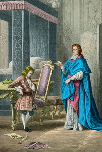 Burgundia hercege és nevelője, Fenelon (metszet) alkotó: Alphonse Marie de Neuville