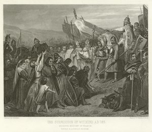 The Submission of Witikind, Kr.u. 785 alkotó: Alphonse Marie de Neuville