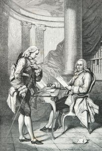 Turgot benyújtja lemondó levelét Lajosnak 16. alkotó: Alphonse Marie de Neuville
