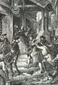 Voltaire-t letartóztatják Frankfurtban alkotó: Alphonse Marie de Neuville