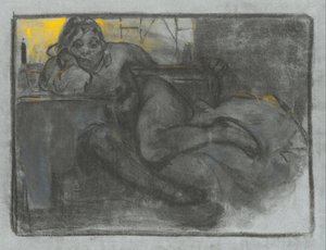 Abszint (tanulmány egy nőről) alkotó: Alphonse Mucha