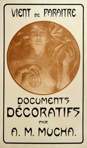 Hirdetés Alphonse Mucha Decorative Documents című monográfiájához, 1902 alkotó: Alphonse Mucha