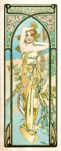 „A reggel ébredése”, 1899 alkotó: Alphonse Mucha