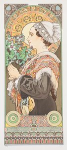 Chardon de Grève. Bogáncs a homokból, 1902. alkotó: Alphonse Mucha