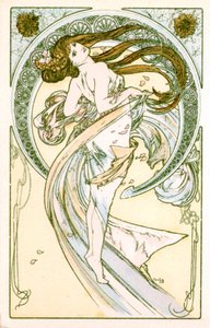 „Tánc”, 1900 alkotó: Alphonse Mucha