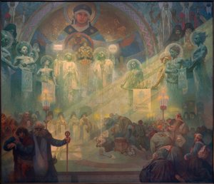 Szent Athosz-hegy alkotó: Alphonse Mucha