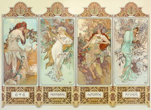 A négy évszak alkotó: Alphonse Mucha