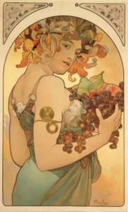 gyümölcs alkotó: Alphonse Mucha