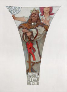 Podebrady György, 1911 alkotó: Alphonse Mucha