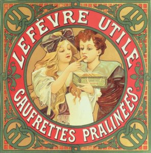 Lefèvre-Utile / Praliné ostya alkotó: Alphonse Mucha