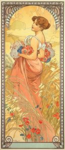 Nyár alkotó: Alphonse Mucha