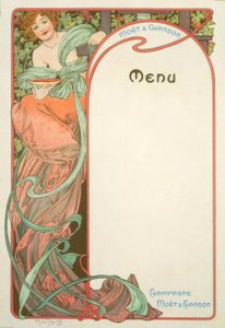 Moët & Chandon / Menü alkotó: Alphonse Mucha