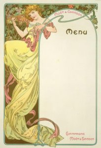 Moët & Chandon / Menü alkotó: Alphonse Mucha
