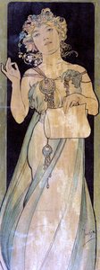 Női portré, 1900-1939 alkotó: Alphonse Mucha