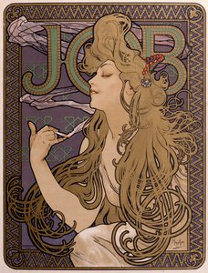 Poszter Job selyempapírhoz, 1897