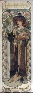 Plakát Victorien Sardou La Tosca című színművéhez, 1899 alkotó: Alphonse Mucha