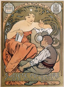 A Népszerű Képzőművészeti Társaság plakátja, 1897.