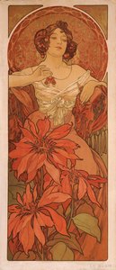 Ruby A drágakövek sorozatból alkotó: Alphonse Mucha