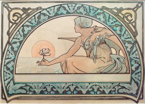 Seerose alkotó: Alphonse Mucha
