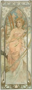 A napszakok: Reggeli ébredés alkotó: Alphonse Mucha
