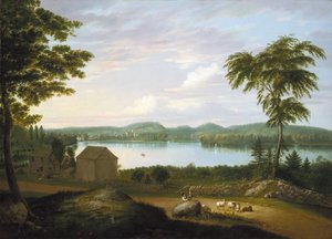 Springfield kilátása a Connecticut folyón, 1819