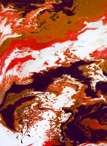 Absztrakt lávafolyás alkotó: Alyson Storms