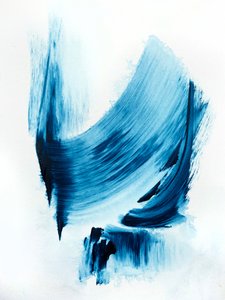 Kék absztrakt áramlás alkotó: Alyson Storms