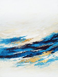 Kék-arany óceáni hullámok alkotó: Alyson Storms