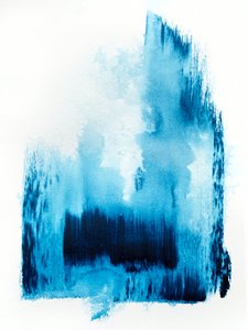 Mélykék absztrakció alkotó: Alyson Storms