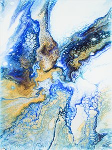 Arany-kék áramlás alkotó: Alyson Storms