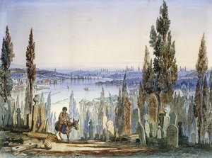 Konstantinápoly Eyubból, alkotó: Amadeo Preziosi